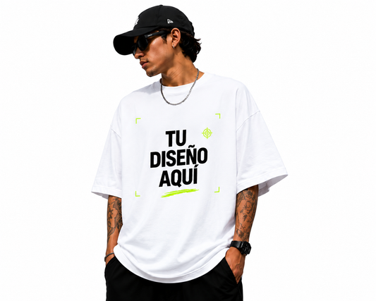 Playera Blanca Oversize