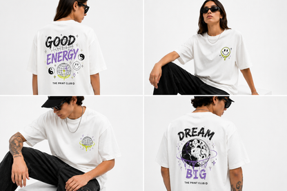 Playera Blanca Oversize