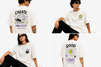 Playera Off White Oversize