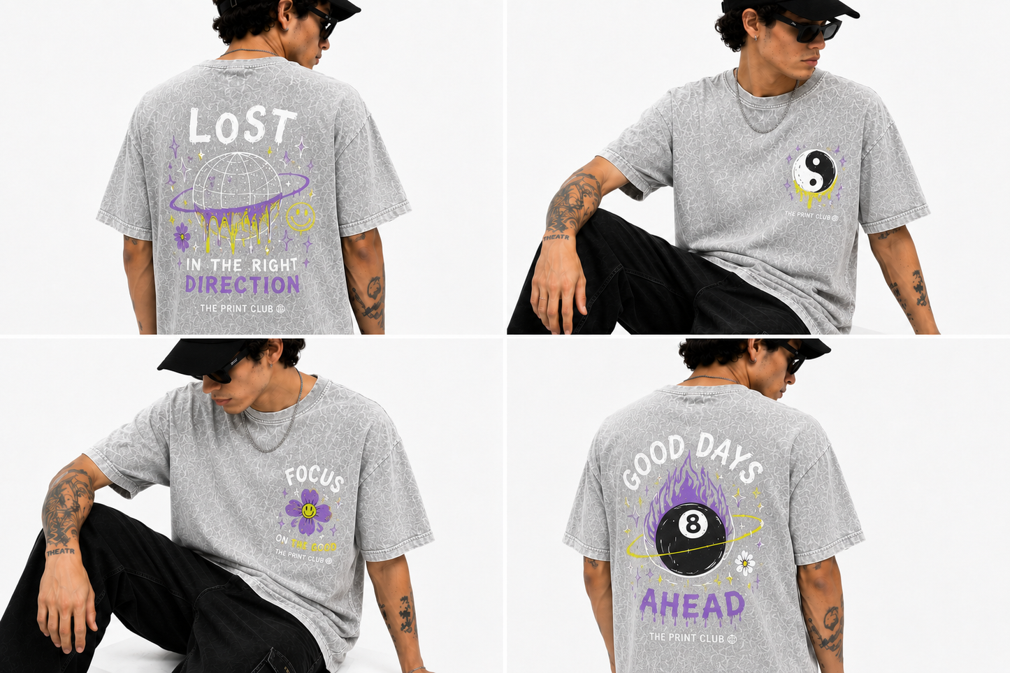 Playera Gris Mineral Wash